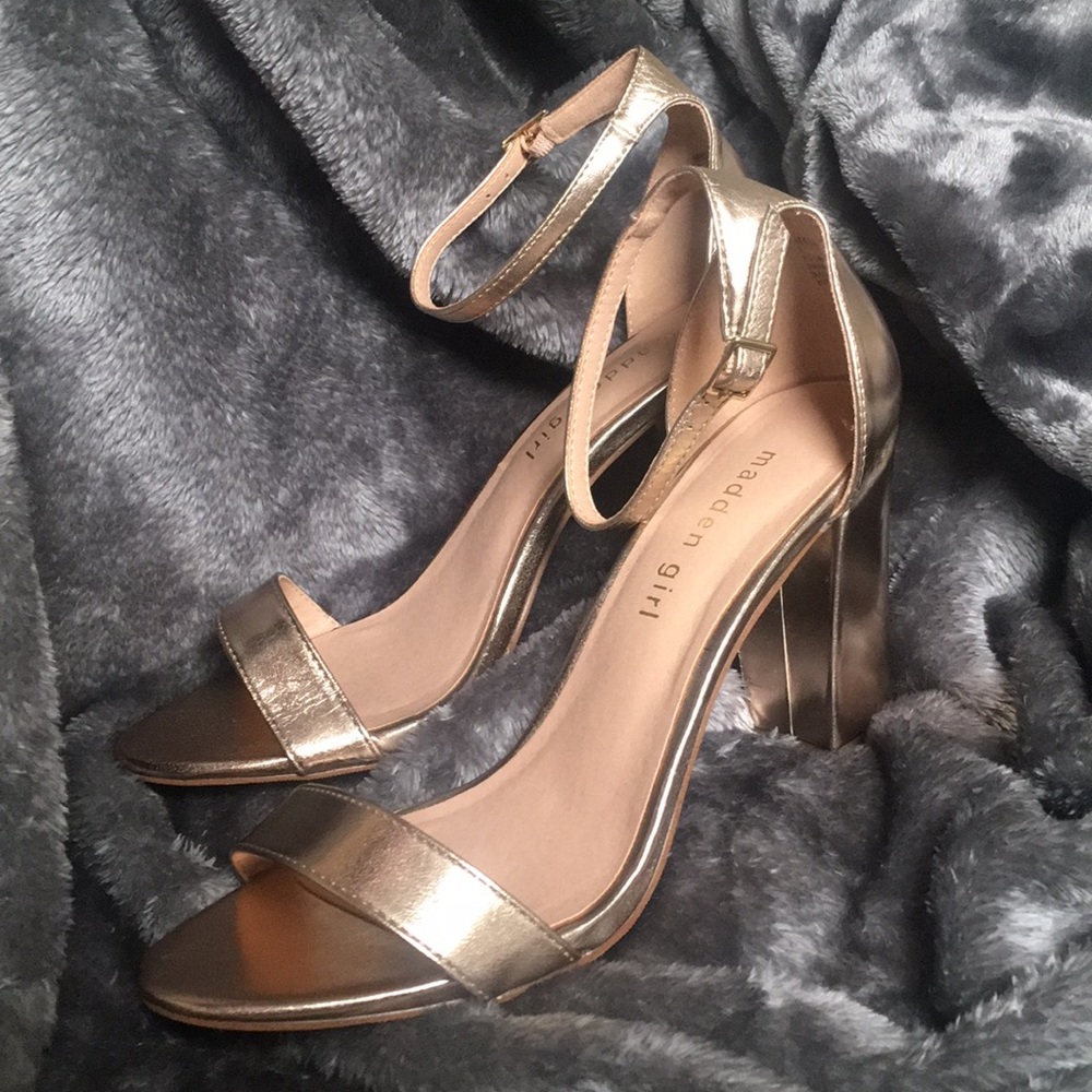 Madden Girl Rose Gold High Heels